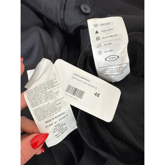 NWT TOD'S Uniform Blue Suit Blazer & Pants Wool Blend Formal Corporate EU 48 M - Picture 5 of 8